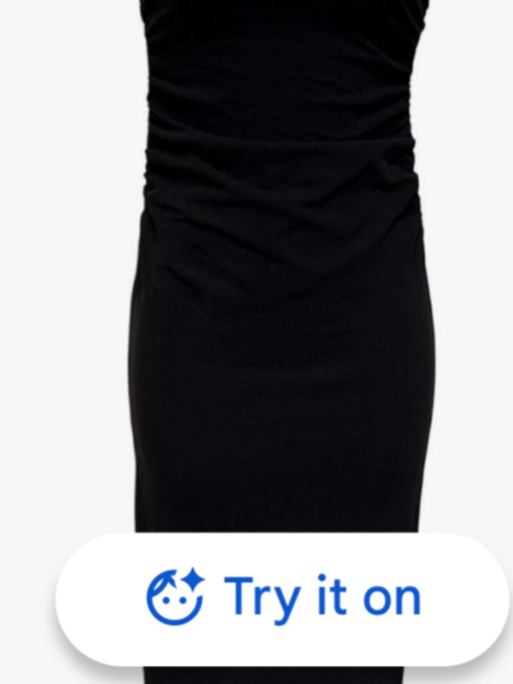 James Perse cotton  Black Strapless long Dress size 2